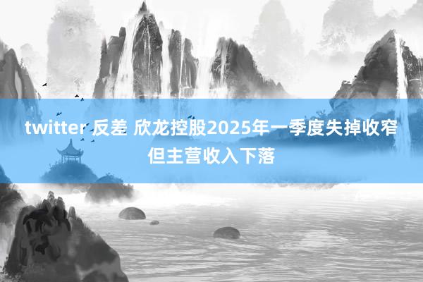 twitter 反差 欣龙控股2025年一季度失掉收窄但主营收入下落